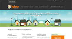 Desktop Screenshot of iglooaccommodation.co.uk